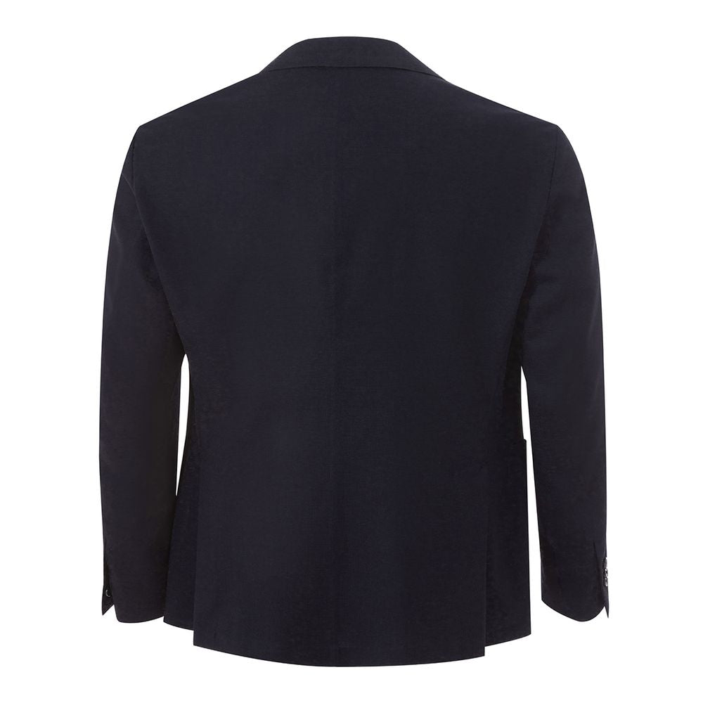 Elegant Blue Cotton Lardini Jacket