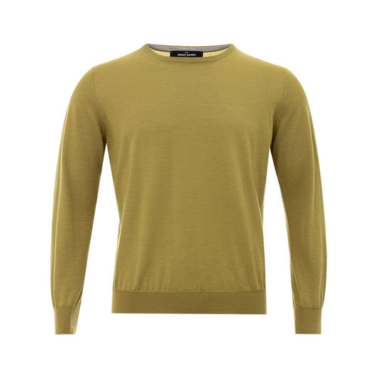 Elegant Green Cashmere Sweater for Men