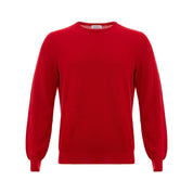 Gran Sasso Red Cotton Sweater