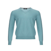 Turquoise Cashmere Sweater Elegance