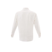 Elegant White Cotton Men's Shirt