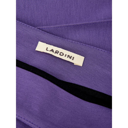 Elegant Purple Viscose Pants