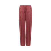 Elegant Red Tailored Pants