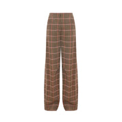 Elegant Brown Viscose Pants for Women