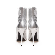 Silver Leather Boot