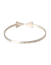 Arrow Crystal 925 Silver Bangle Bracelet Women