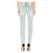 Light Blue Cotton Women Jean