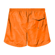 Orange Polyester Men's Bermuda Short