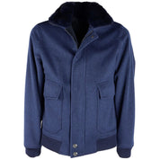 Blue Wool Vergine Jacket