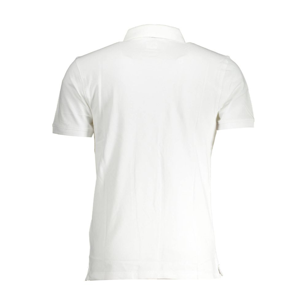 White Cotton Men Polo