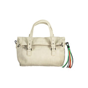 White Polyethylene Women Handbag