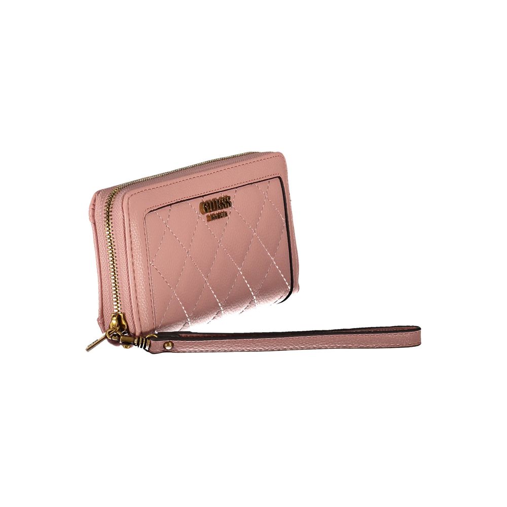 Pink Polyethylene Women Wallet