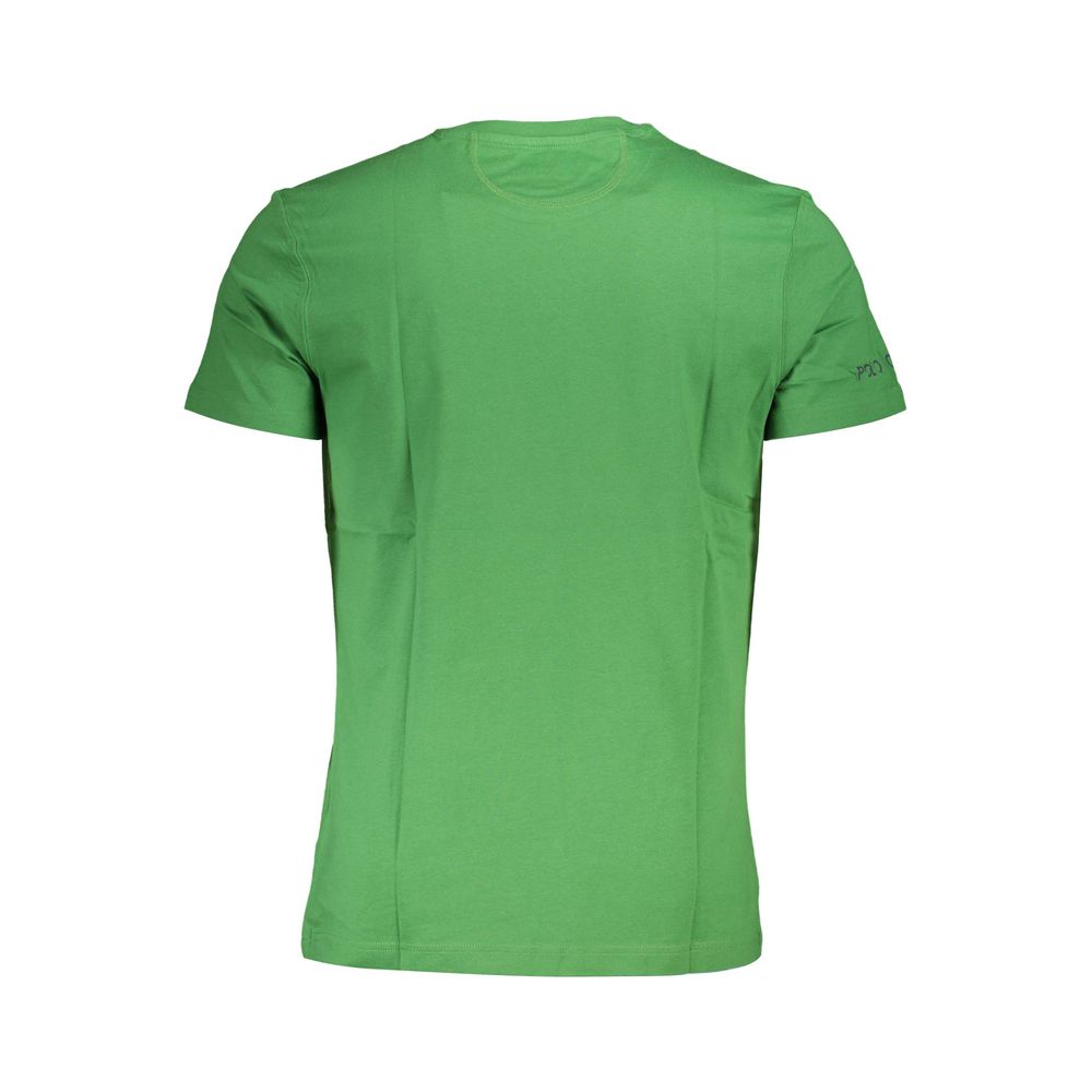 Green Cotton Men T-Shirt