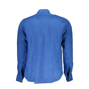 Blue Linen Men Shirt