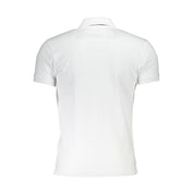 White Cotton Men Polo Shirt