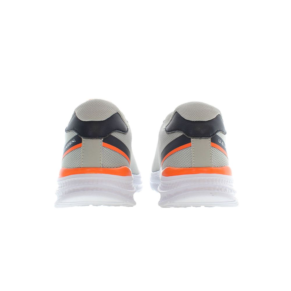 Gray Polyester Men Sneaker