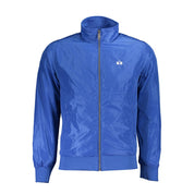 Blue Polyester Men Jacket