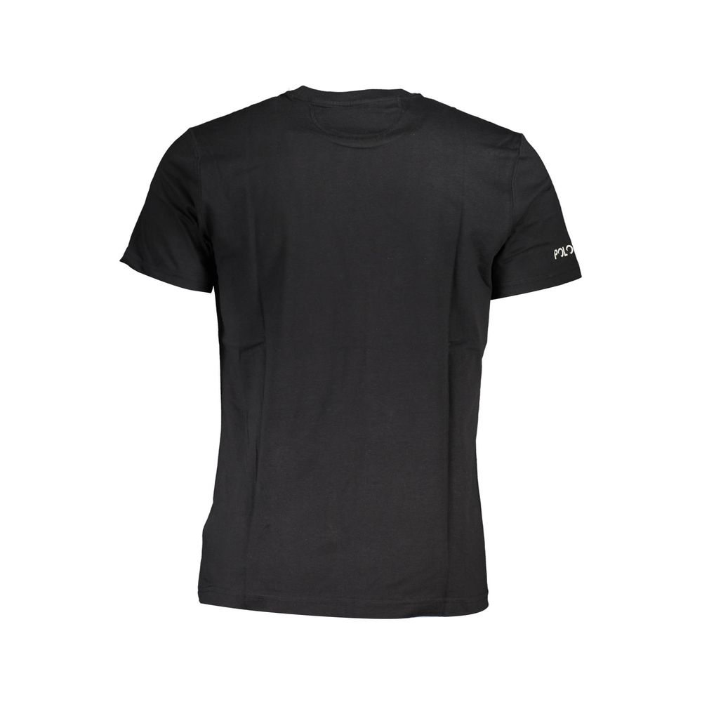 Black Cotton Men T-Shirt