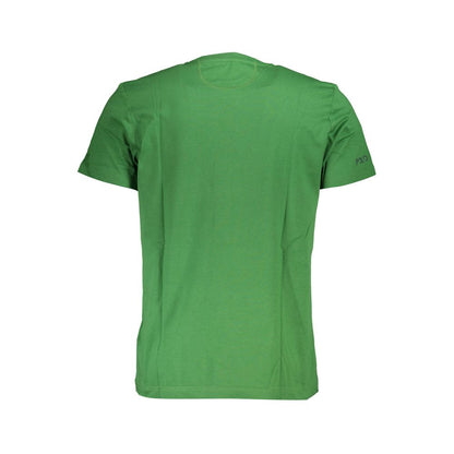 Green Cotton Men T-Shirt