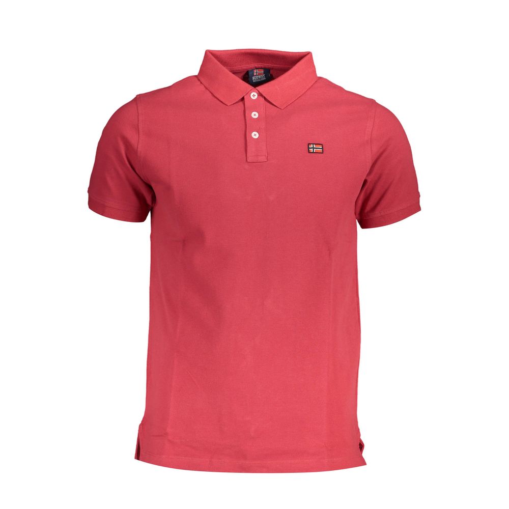 Red Cotton Polo Shirt