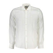 White Linen Men Shirt