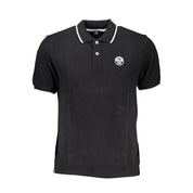 Black Cotton Polo Shirt