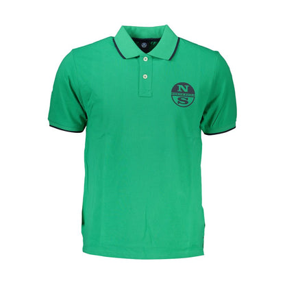 Green Cotton Polo Shirt