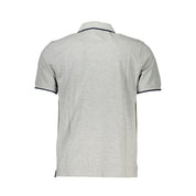 Gray Cotton Polo Shirt