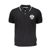 Black Cotton Polo Shirt