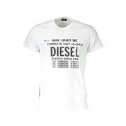 White Cotton Men T-Shirt