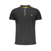 Black Cotton Polo Shirt