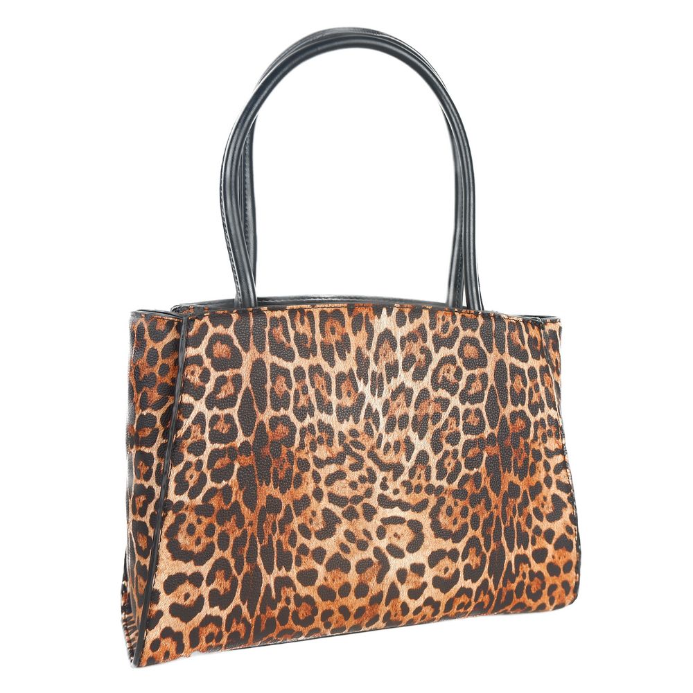 Leopard Print Shopper with Logo Accent