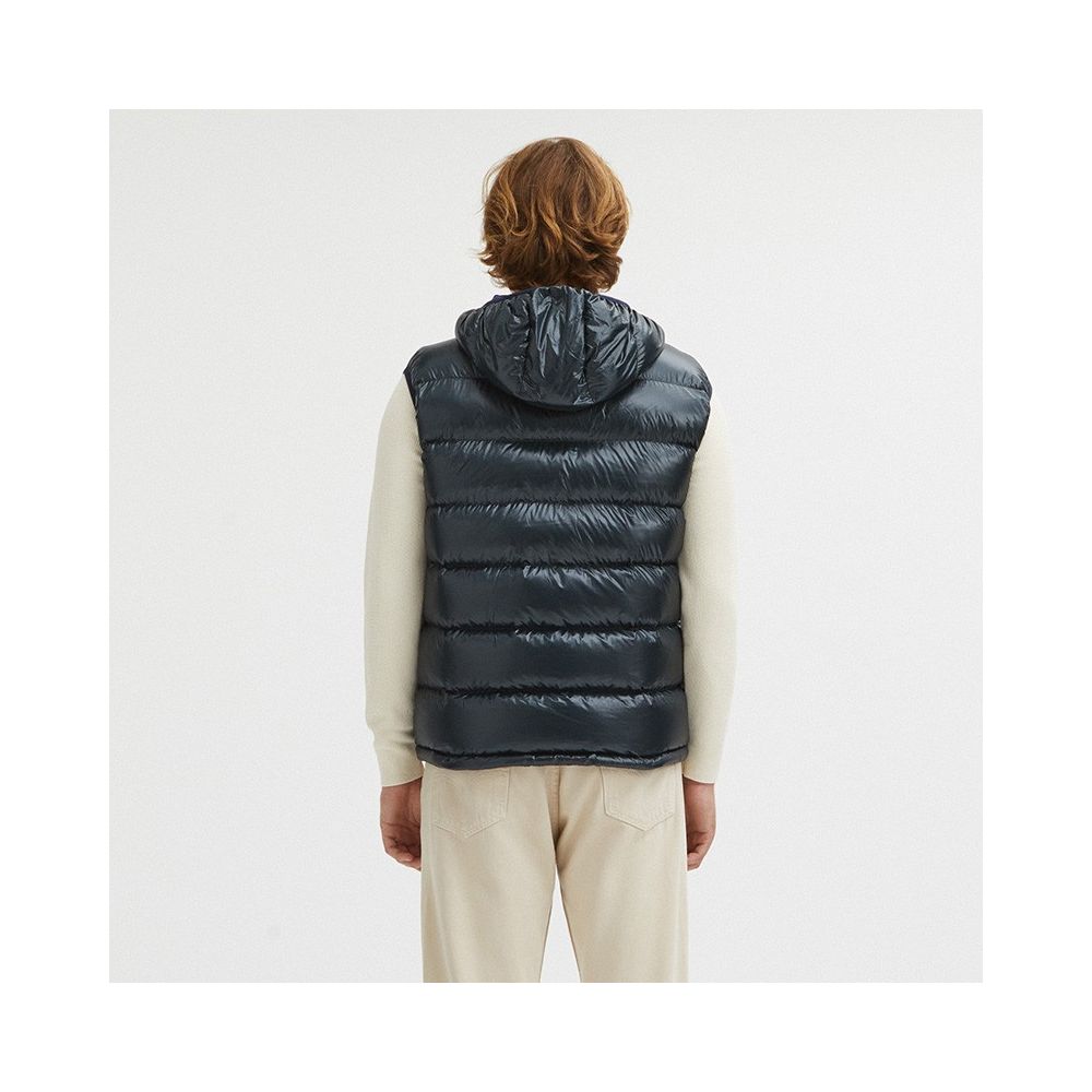 Blue Nylon Men's Reversible Vest