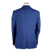 Elegant Two-Button Men's Suit in Blue