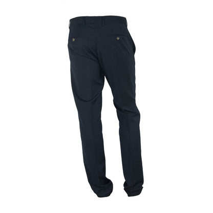 Elegant Black Italian Designer Trousers