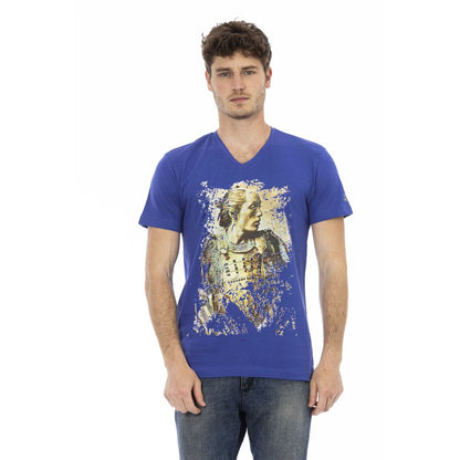 T-shirt en coton bleu