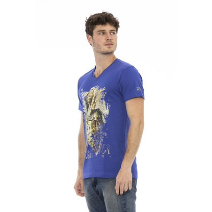 T-shirt en coton bleu