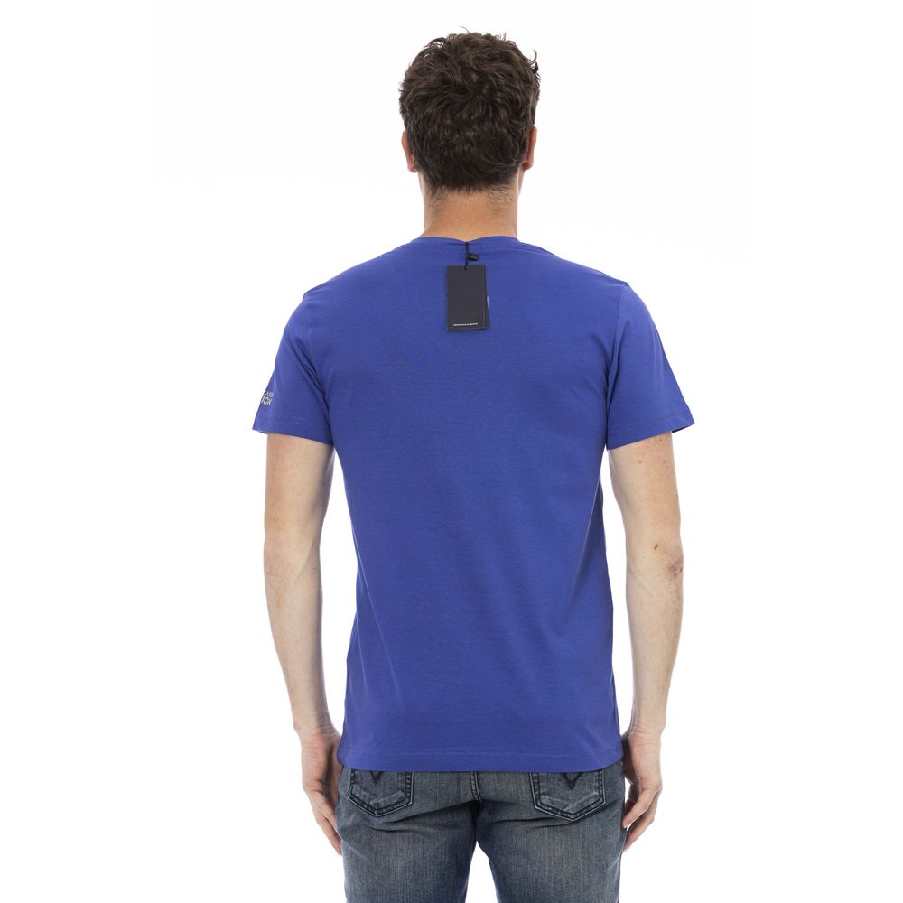 T-shirt en coton bleu