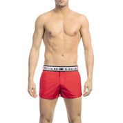 Maillot de bain en polyamide rouge