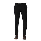 Black Wool Men Trousers