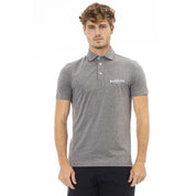 Polo en coton gris