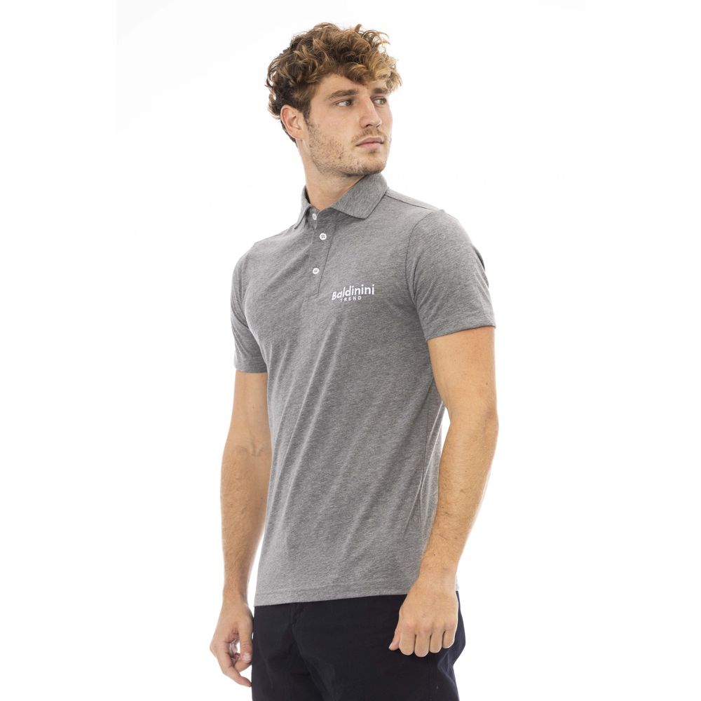 Polo en coton gris