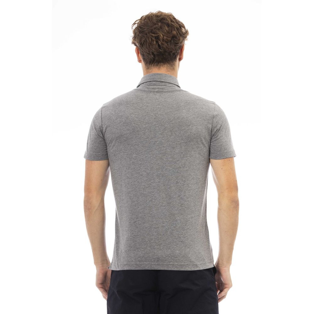 Polo en coton gris