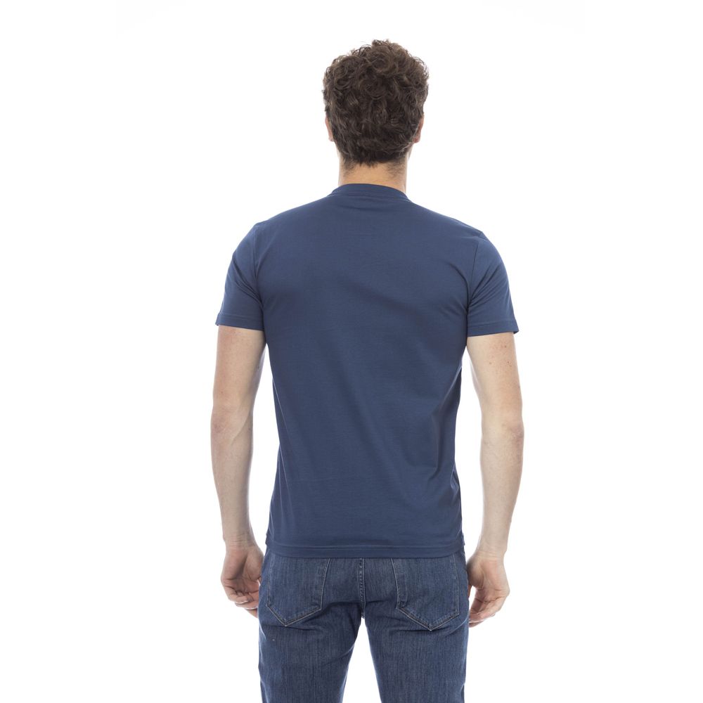 T-shirt en coton bleu