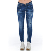 Blue Cotton Women Jean