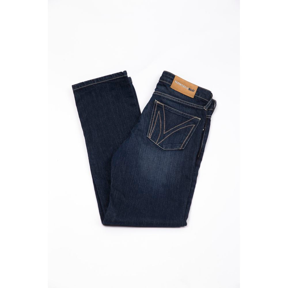 Blue Cotton Women Jeans