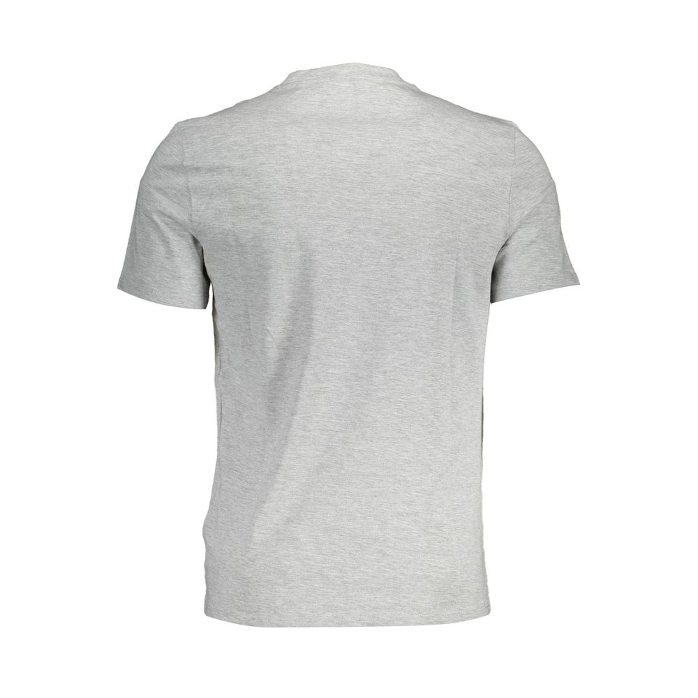 Gray Cotton Men T-Shirt