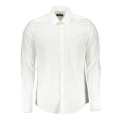 White Cotton Mens Shirt