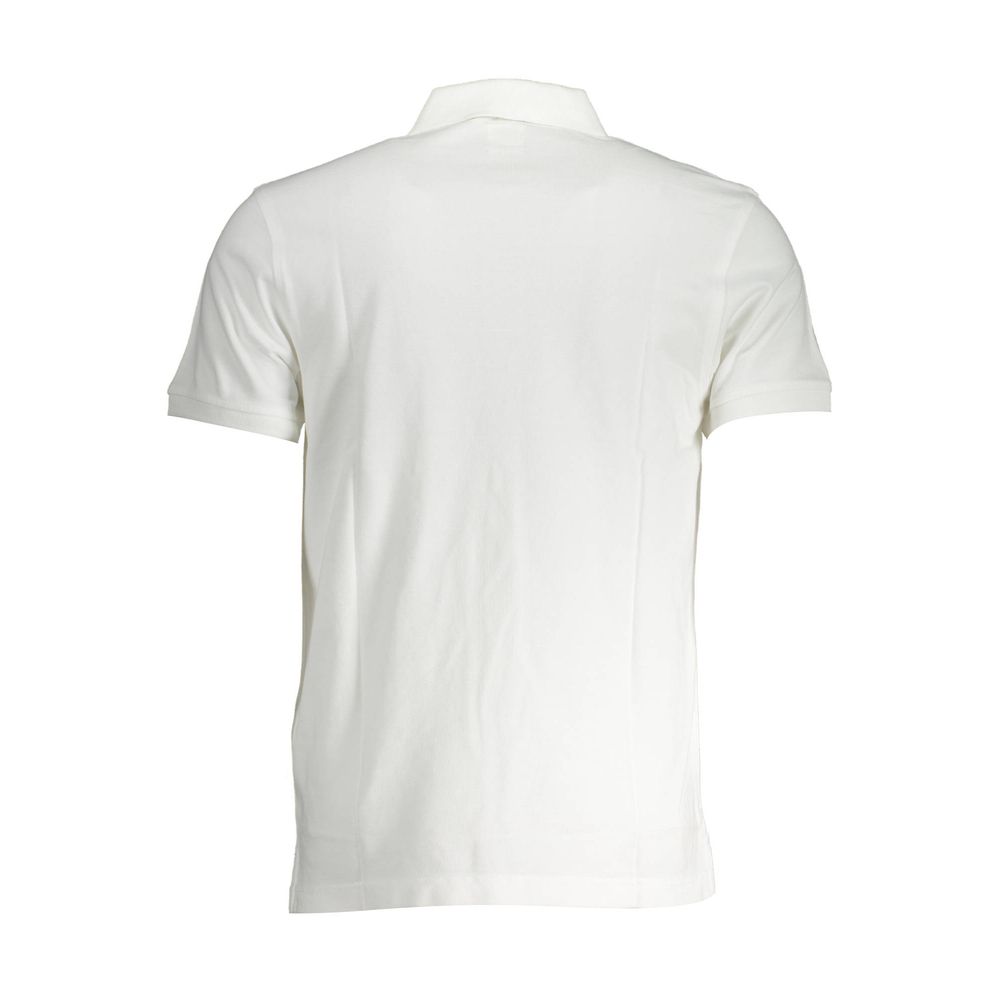 White Cotton Men Polo