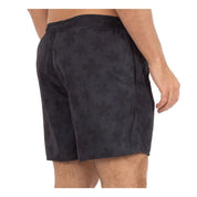 Black Polyester Men Bermuda Short